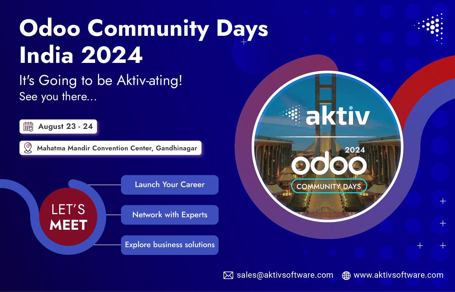Meet Aktiv at Odoo Community Days India 2024