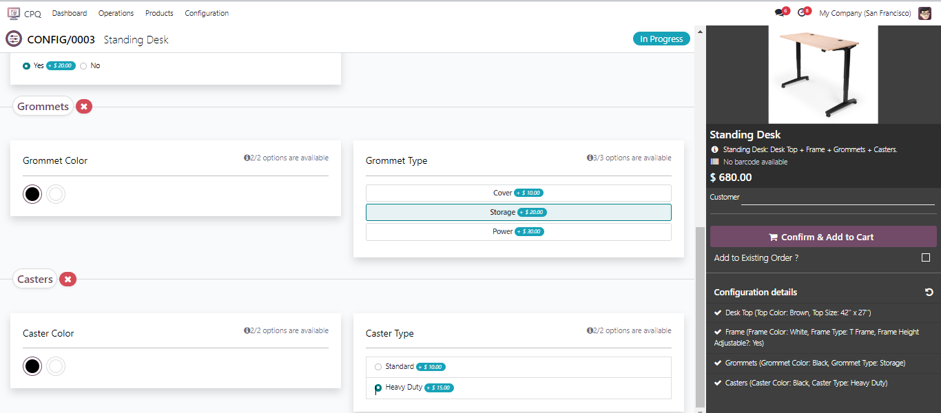 Complex Product Component Configuration