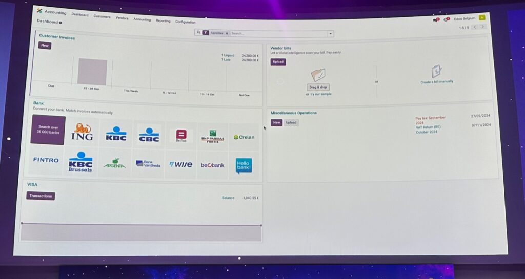 Odoo 18 Accounting Dashboard