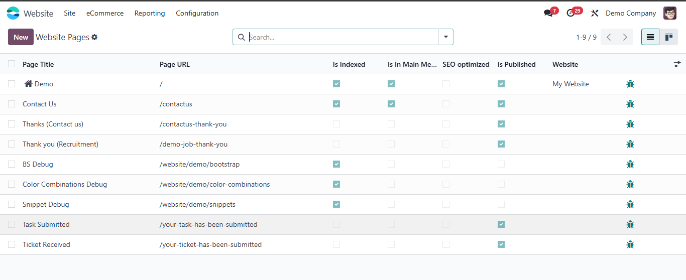 Odoo Website SEO Configuration